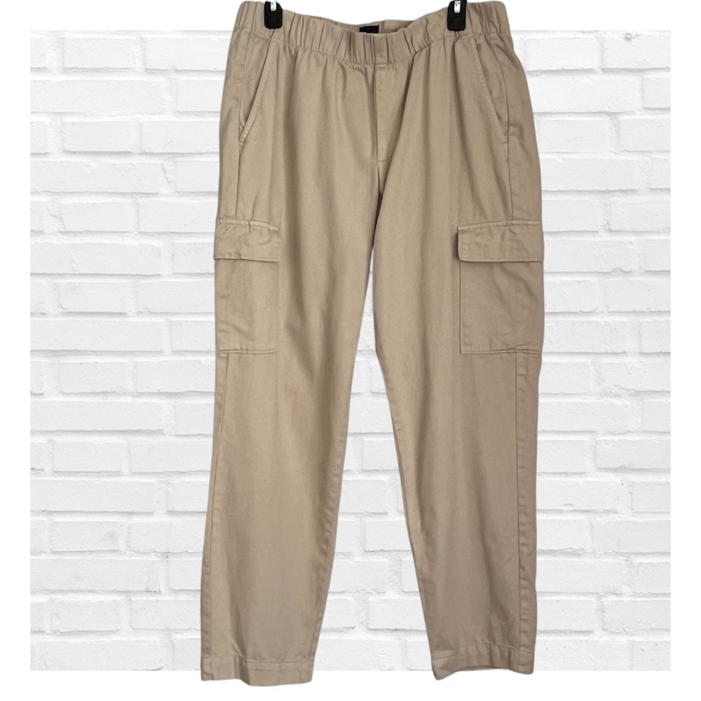 Gap Y2K Women’s Lg Tan Cargo Jogger Pants Athleisure Preppy Street Wear Comfy